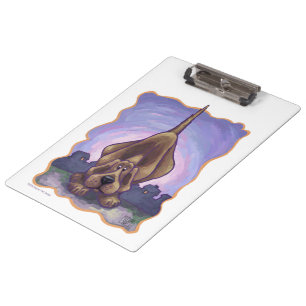 Playful Hound Dog Gifts & Accessories Clipboard