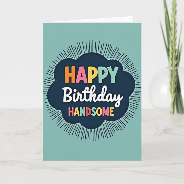Playful Hues Birthday Card (Front)