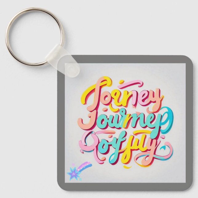 "Playful Journey Artwork" Key Ring (Front)