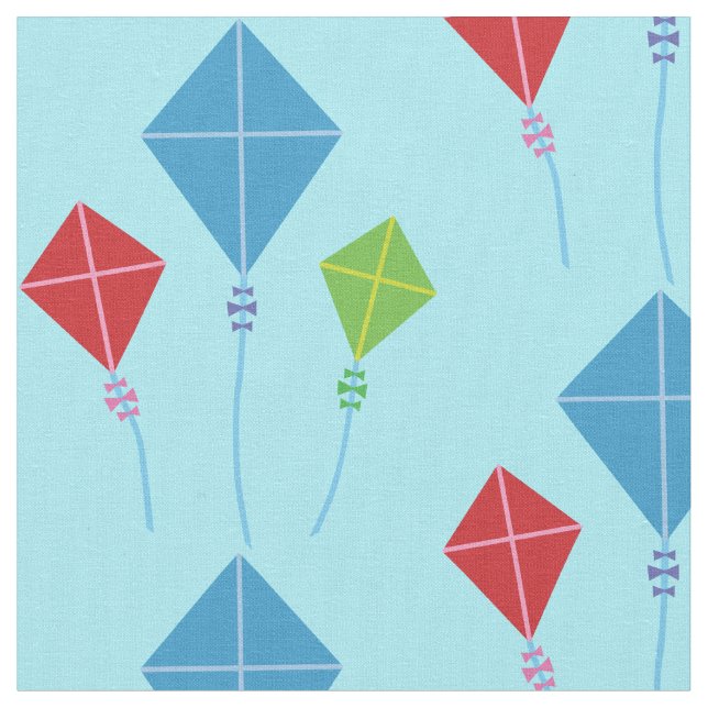 Playful Kites Fabric (Close Up)