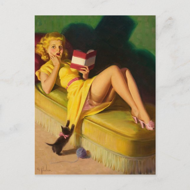 Playful Kitten Postcard (Front)