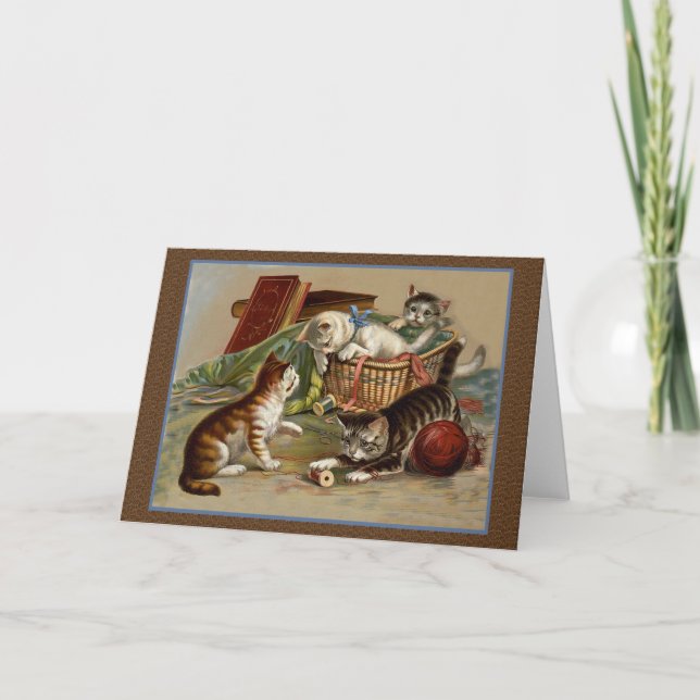 Playful Kittens Card (Front)