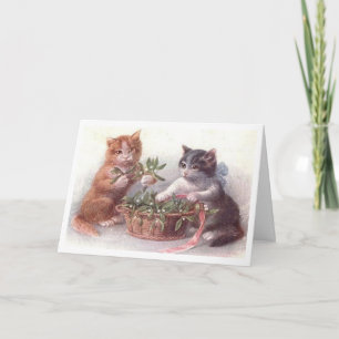 Playful Kittens Christmas Card