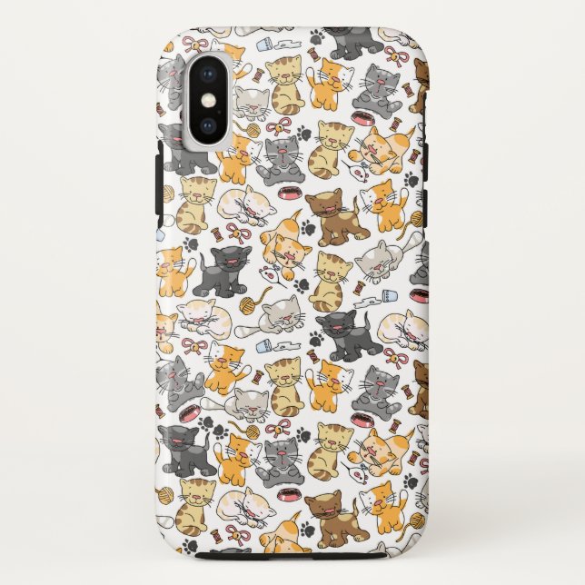 Playful Kitty Cats Case-Mate iPhone Case (Back)