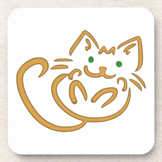 Playful Kitty Coaster (Front)