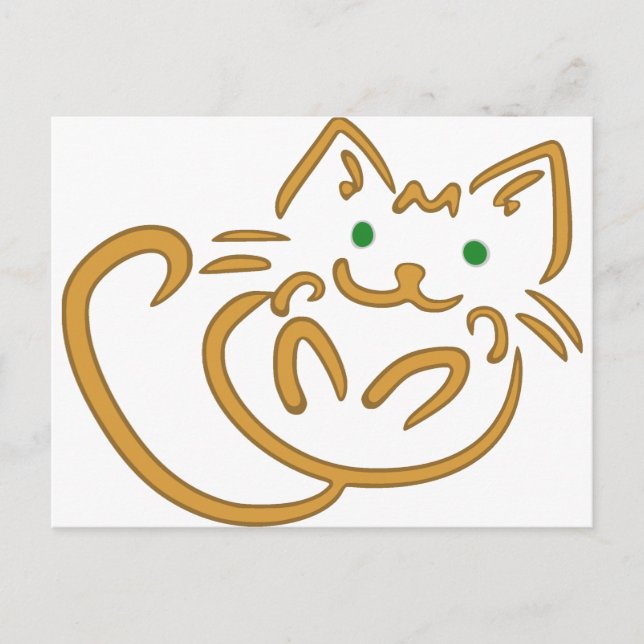 Playful Kitty Postcard (Front)