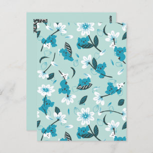 Playful Koala Pattern Cute Animal and Nature Art Postcard