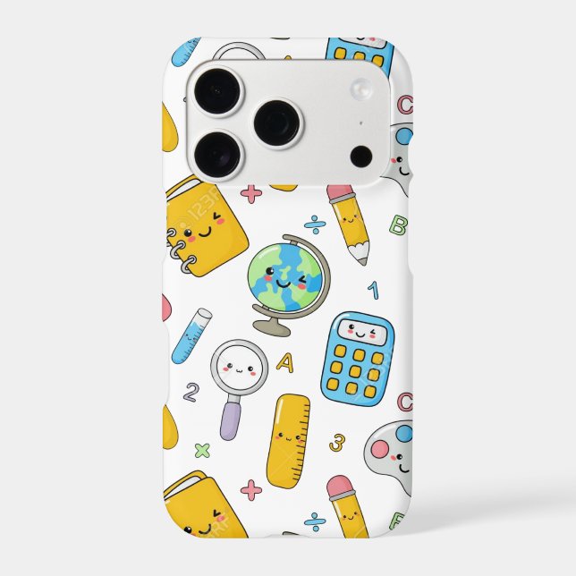 Playful Learning – Cute Education Seamless Pattern (Back)