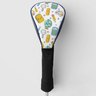 Playful Learning – Cute Education Seamless Pattern Golf Head Cover