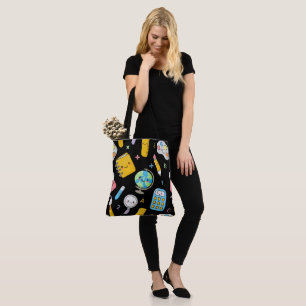 Playful Learning – Cute Education Seamless Pattern Tote Bag