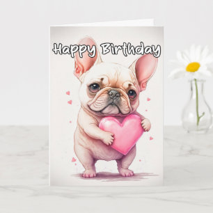Playful Loveable Little Pug Puppy Card