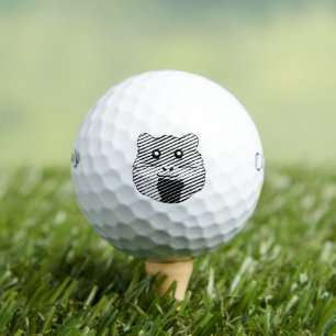 Playful Minimalist Hamster Golf Balls