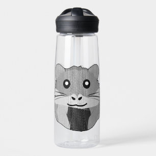 Playful Minimalist Hamster Water Bottle