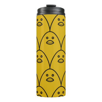 Playful Minimalist Yellow Duckling Travel Coffee Thermal Tumbler