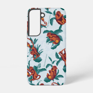 Playful Monkeys Pattern of The White Lotus Samsung Galaxy Case