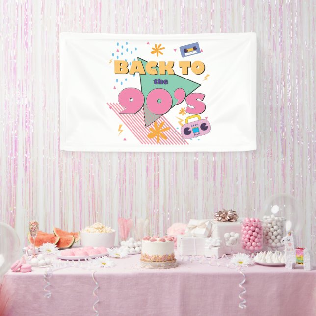 Playful Nostalgia Design  Banner (Party)