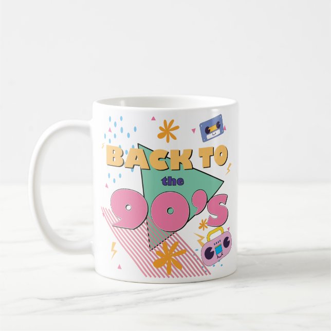 Playful Nostalgia Design  Coffee Mug (Left)