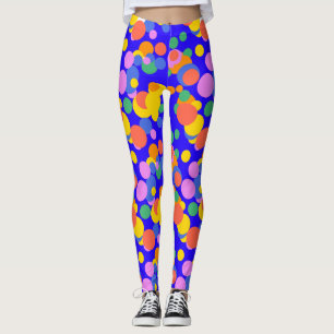 Playful Orbit: Abstract Circles Leggings