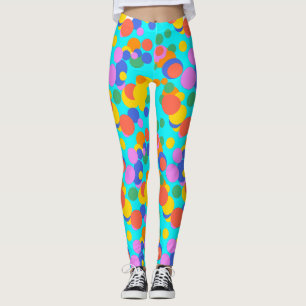 Playful Orbit: Abstract Circles Leggings