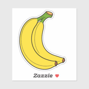 Playful Pair of Yellow Bananas