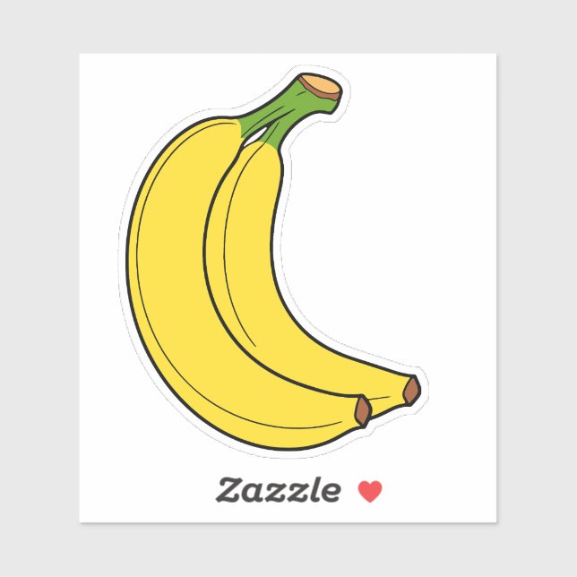 Playful Pair of Yellow Bananas (Sheet)