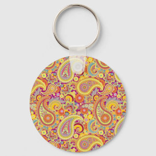 Playful Paisley Key Ring