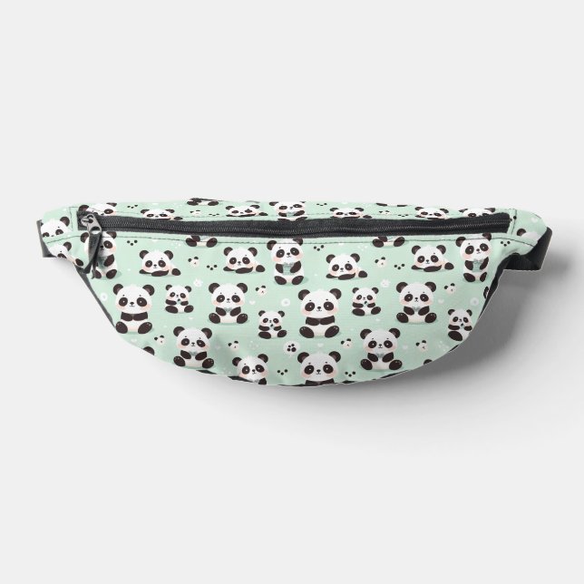 Playful Panda Pattern Bum Bags (Lay Down)