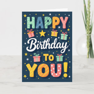 Playful Pattern Birthday Card