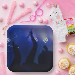 Playful Patterns on 9" Square Paper Plates