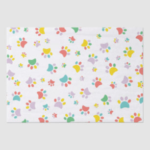 Playful Paws: Colourful Animal Paw Tissue Paper Se