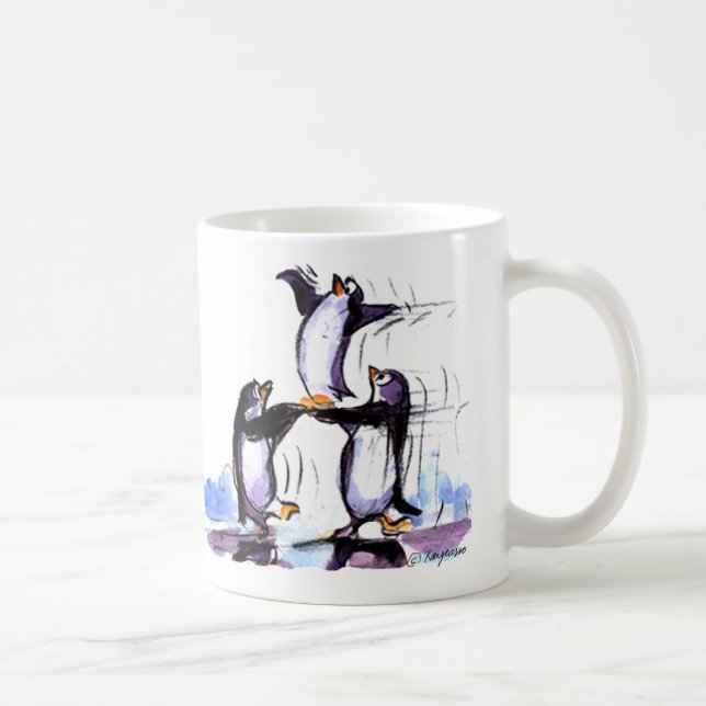 pLaYfUL pEnGuIns Coffee Mug (Right)