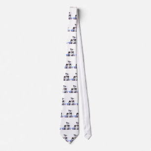playful penguins tie