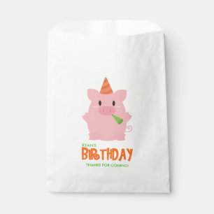 Playful Pig Kid's Birthday Party Favour Bag