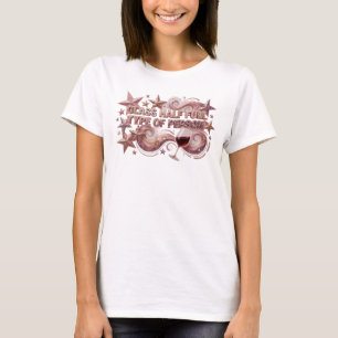 Playful Pink GLASS HALF FULL TYPE OF PERSON Tee