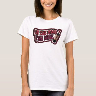 Playful Pink IN THE MOOD FOR WINE Print T-Shirt