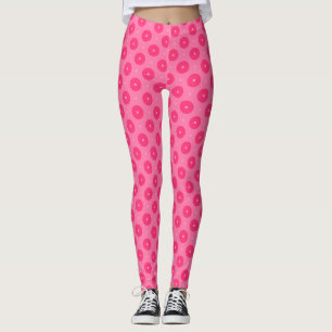 Playful Pink Polka Dot Pattern - Fun and Vibrant Leggings