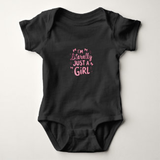 "Playful Pink Statement" Baby Bodysuit