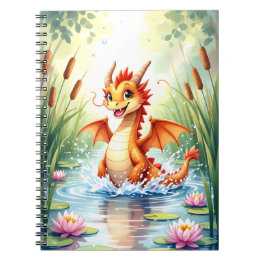 Playful Pond Dragon Notebook