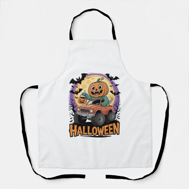 Playful Pumpkin Apron (Front)