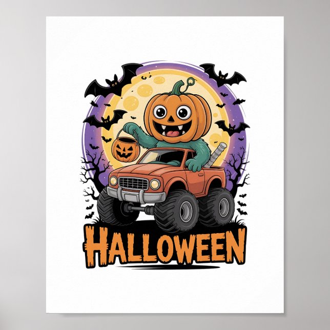 Playful Pumpkin Poster (Front)