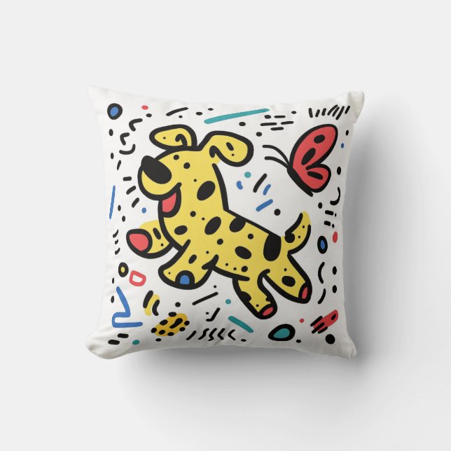 Playful Pup Cushion (Front)