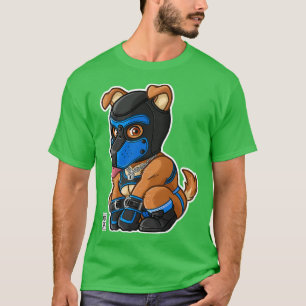 PLAYFUL PUPPY BLUE MASK BEARZOO SERIES T-Shirt