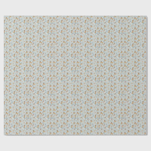 Playful Puppy Chasing Stars - Kids Cartoon Pattern Wrapping Paper