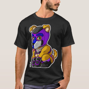 PLAYFUL PUPPY PURPLE MASK BEARZOO SERIES T-Shirt