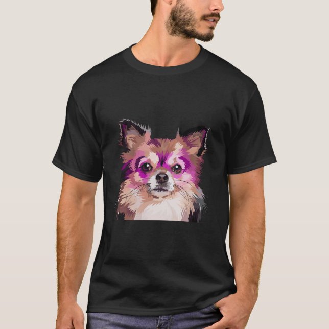 Playful Pups: Fun and Frolic in Cute Dog Art T-Shirt (Front)