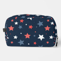 Playful Red White Blue Star trousse de toilette
