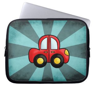 Playful Retro Toy Automobile Art Laptop Sleeve