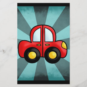 Playful Retro Toy Automobile Art Stationery