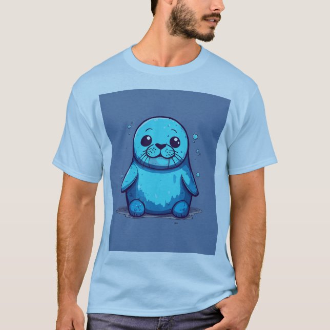 Playful river otter t shirt  (Front)