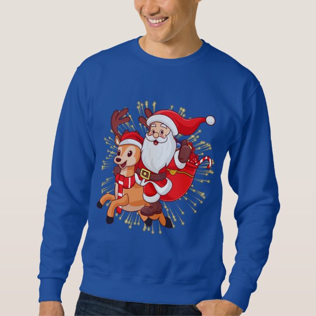 **"Playful Santa Claus Design – Fun and Festive Ch Sweatshirt (Front)
